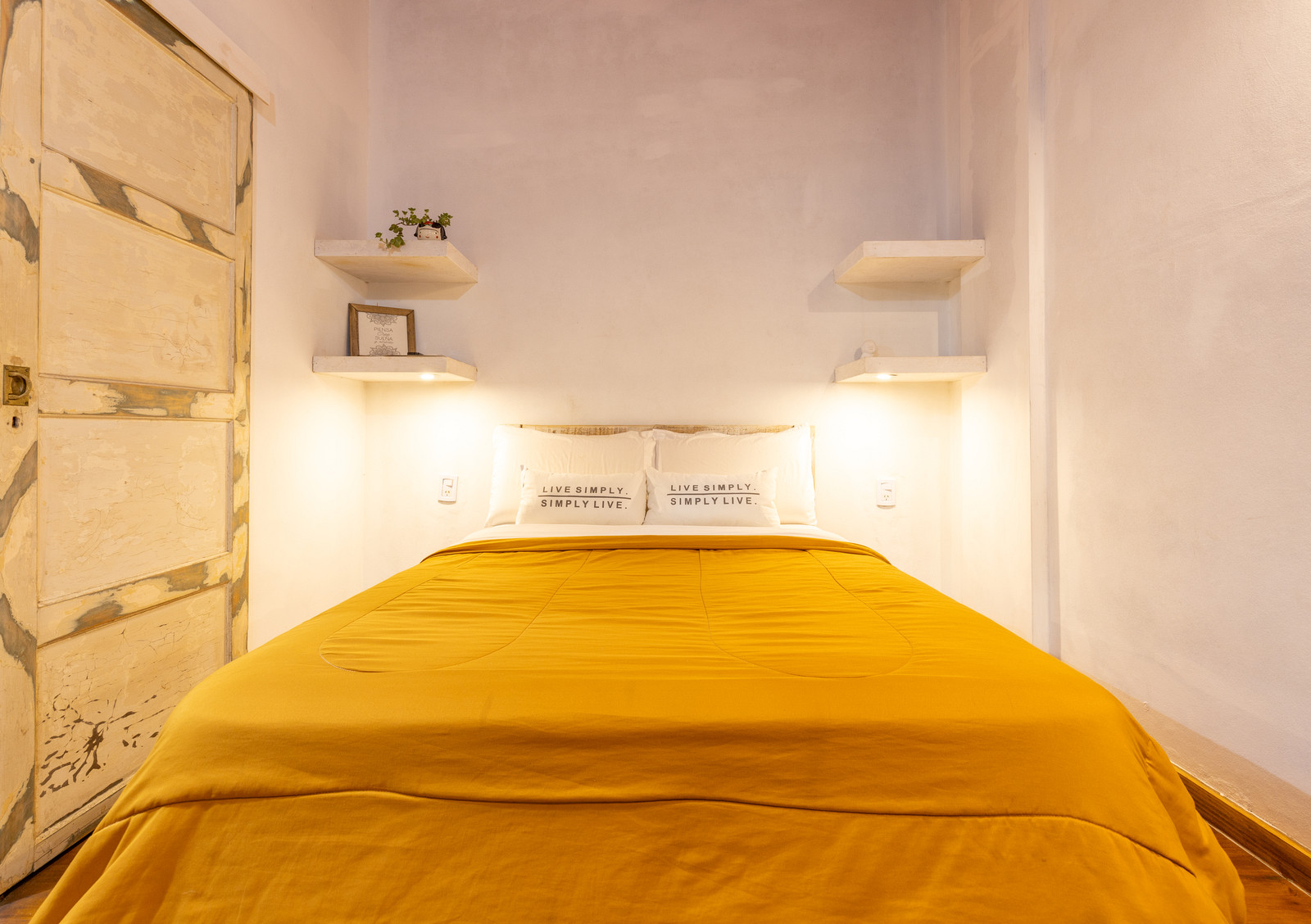 Cama de la cabaña